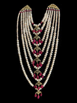 INSIA BRIDAL SET IN RUBY  ( READY TO SHIP  )