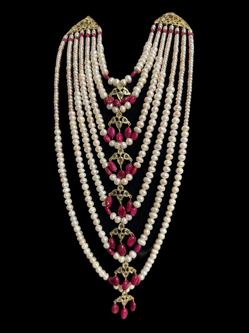 INSIA BRIDAL SET IN RUBY  ( READY TO SHIP  )