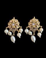 gold plated pendant set in pearls ( READY TO SHIP )