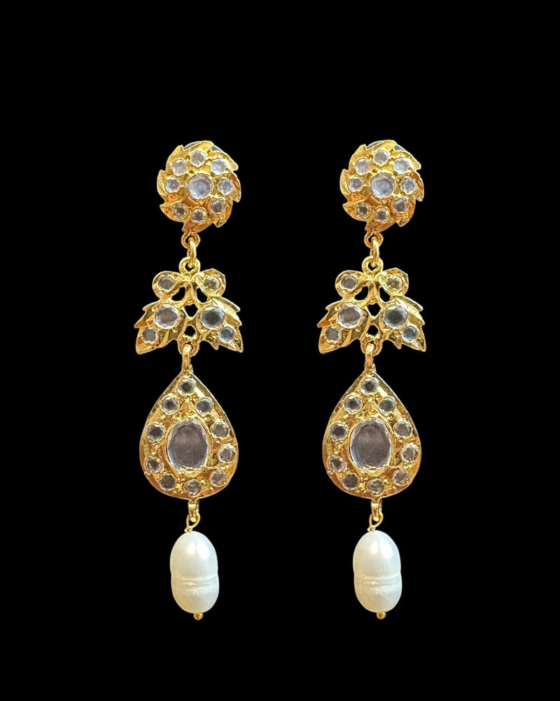 PS565  Jugni Fresh Water Pearl Necklace & Earrings Set – Gold Plated ( READY TO SHIP )
