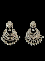 92.5 silver statement earrings in fresh water pearls ( READY TO SHIP)