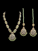 DNS143 Zehra necklace set in mint ( READY TO SHIP )