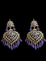 DER703 Ekta purple earrings ( READY TO SHIP )