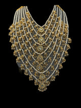 SAT109 ANSA 7 layer satlada in kundan and pearls ( READY TO SHIP )