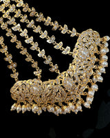 ✨ Hyderabadi Jhoomar & Tika Set – Gold-Plated with Freshwater Pearls & Zircon ( READY TO SHIP )