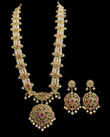 LN32 Kashf hyderabadi Rani haar in fresh water pearls ( READY TO SHIP )
