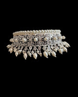 C33 Insia silver plated  jadavi lacha  with karanphool  ( READY TO SHIP )