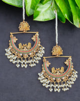 DER730 Gold plated Bali style earrings in multicolor ( READY TO SHIP )