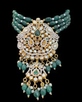 Zehra Kundan Bridal Set – Gold-Plated Bridal Jewelry Set ( READY TO SHIP )