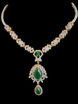 DNS145 suha necklace set in green ( READY TO SHIP )