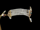 Navratan / Multicolored Jadau choker Set in Gold Plated Silver ( READY TO SHIP )