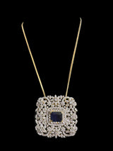 PS343 Amal Cz pendant set in blue ( READY TO SHIP )