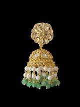 DER580 Mona polki jhumka -  ( READY TO SHIP )