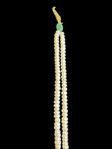 PS543 Hyderabadi tirmani in fresh water pearls and emerald beads ( READY TO SHIP )