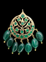 ET537 Asmee earrings in green  (READY TO SHIP)