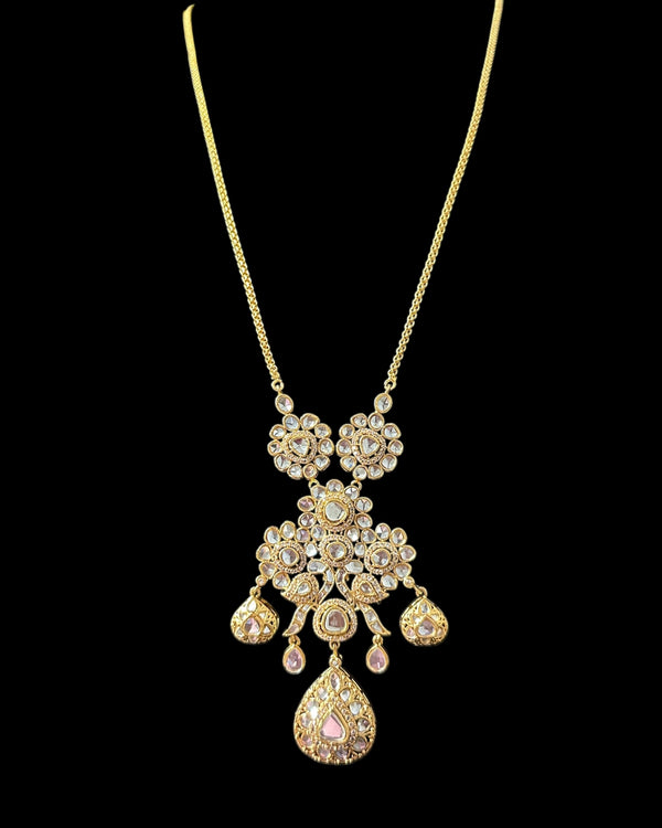 PS554 Long delicate kundan pendant mala ( READY TO SHIP )