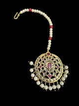 DJTK334 Zeba tika in pearls - ruby ( READY TO SHIP )