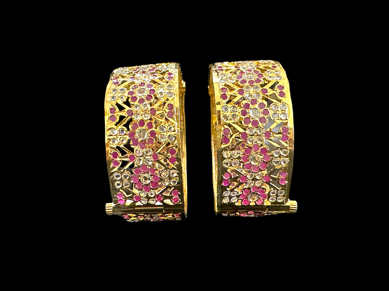 B160 Gold plated hyderabadi bangles ( SHIPS IN 4 WEEKS )