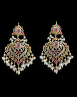 BR600 Ekta Gold-Plated Bridal Set with Earrings, Tika & Jhoomar –Navratan  ( READY TO SHIP ) (Copy)