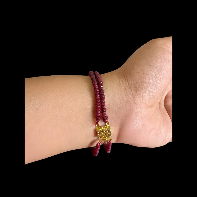 Ruby Gemstone Melon Shape Bead Bracelet BS-1005 – Online Gemstone & Jewelry  Store By Gehna Jaipur