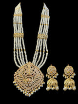 DLN107 Roosa Punjabi rani haar in pearls ( READY TO SHIP )