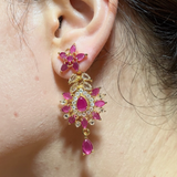 DNS215 Gold plated necklace earrings set ( READY TO SHIP )