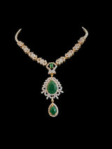 DNS145 suha necklace set in green ( READY TO SHIP )