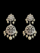 SAT106 Asmara Satlada with earrings tika in silver plating ( READY TO SHIP  )