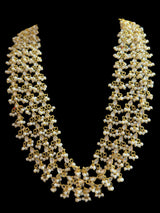 DLN100 Freya three layered kundan necklace with earrings ( READY TO SHIP )