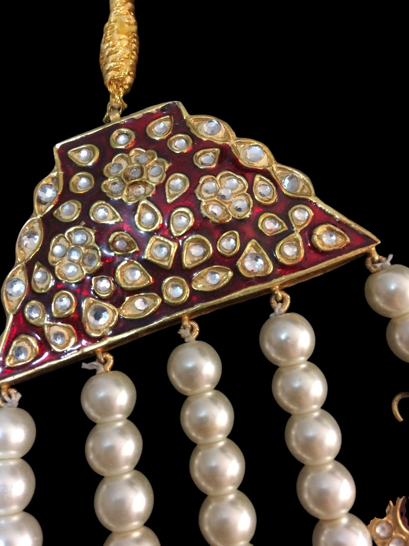 Kyra  five layered kundan necklace / satlada ( SHIPS IN 4 WEEKS )