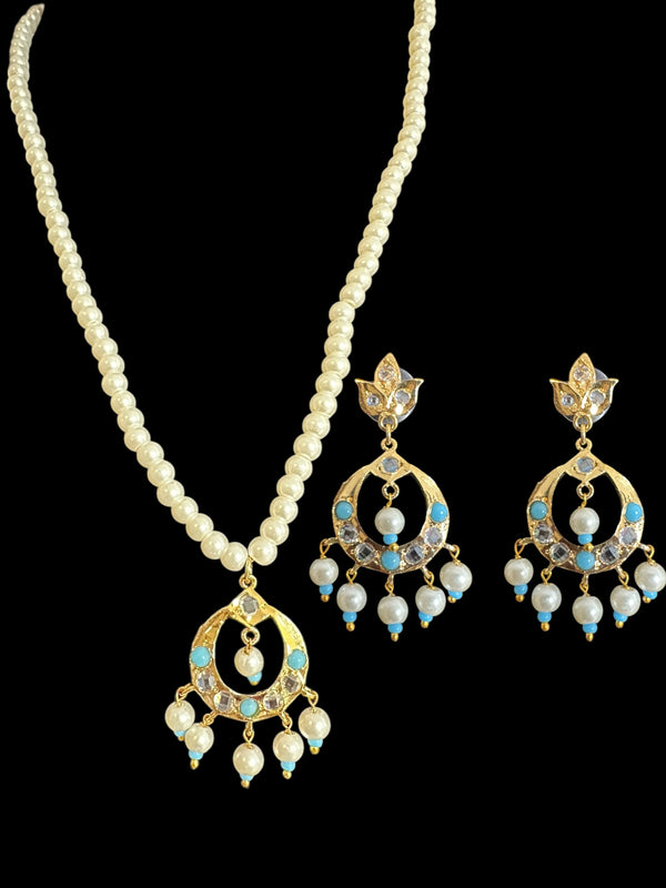 PS502 Nida pendant set - Turquoise  ( READY TO SHIP )