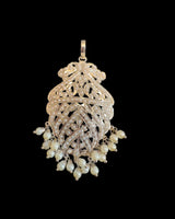 PS308 Shahreen silver plated pearl  pendant set ( READY TO SHIP )