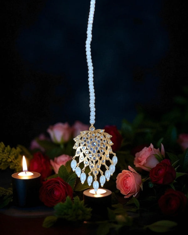 DJTK3 Zohra tika in pearls    ( READY TO SHIP)