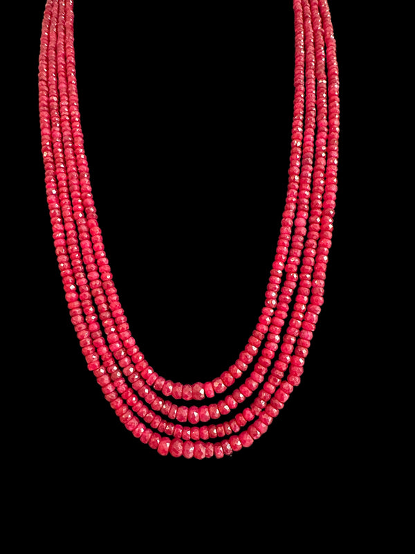 NS293R RUBY  beads necklace ( READY TO SHIP )