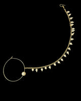 Gold-Plated bridal Nosering with Shell Pearls – Pierced & Non-Pierced Option ( READY TO SHIP )