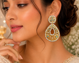ERS6 Turquoise chandbali earrings ( READY TO SHIP )