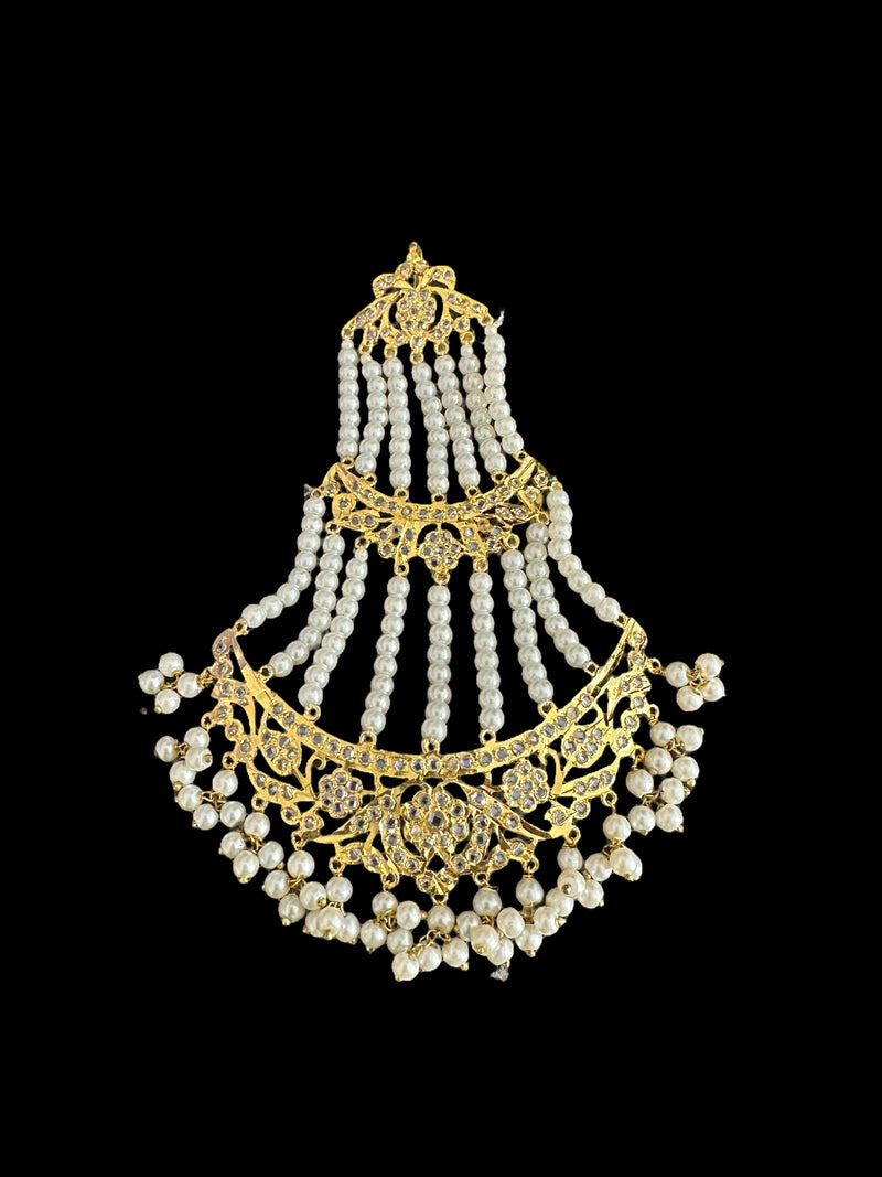 Insia gold plated pearl jhoomar ( READY TO SHIP )