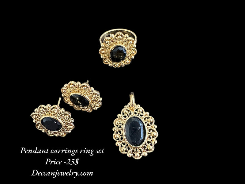 Pendant set - black ( READY TO SHIP)