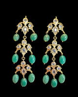 Hyderabadi Satlada in fresh water pearls and  Emeralds – Ready to Ship