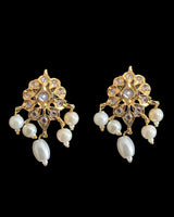 gold plated pendant set in pearls ( READY TO SHIP )