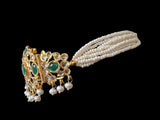 C303 MUSHK hyderabadi choker with earrings -GREEN (SHIPS IN 4 WEEKS)