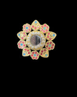 Multicolor kundan ring ( READY TO SHIP )