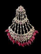 DJHR129 ANAITA Jhoomar in Ruby  ( READY TO SHIP )