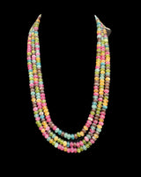 DNS217 Three-Layer Tourmaline Quartz Beads Mala – Hand-Strung Elegance ( READY TO SHIP )