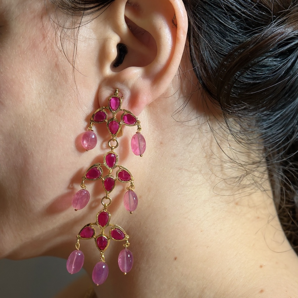 DER911 Savera ruby earrings ( READY TO SHIP )