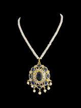 PS395 Gold plated pendant set with earrings in fresh water pearls ( READY TO SHIP )