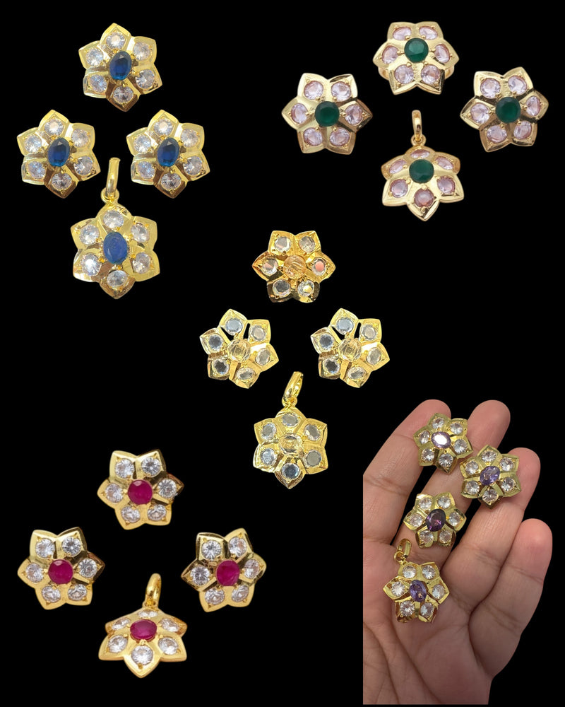 PS569 Pendant earrings and ring set ( READY TO SHIP )