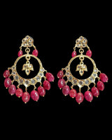 PS566 Hyderabadi Tirmani in Freshwater Pearls & Ruby Beads – With Chandbali Earrings ( READY TO SHIP )