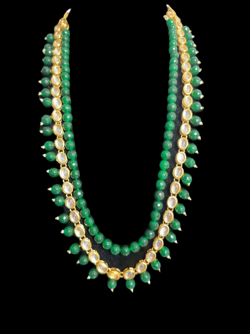 Yukta necklace - green  ( READY TO SHIP )