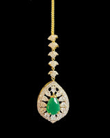 Fareena bridal set in ruby emerald sapphire ( READY TO SHIP )